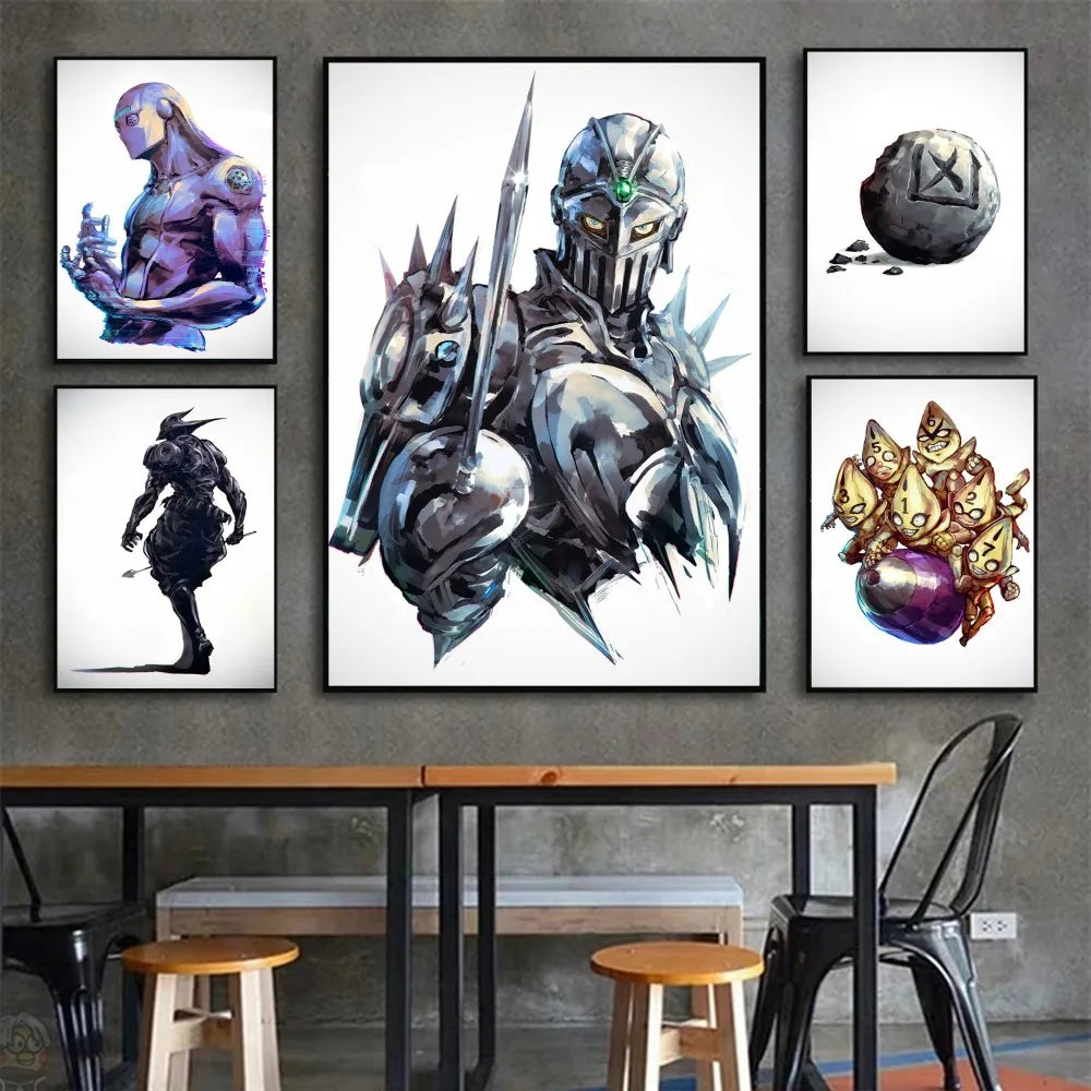 J-JoJo Stand Poster HD Posters Home Room Bar Cafe Decor Art Wall Painting Picture