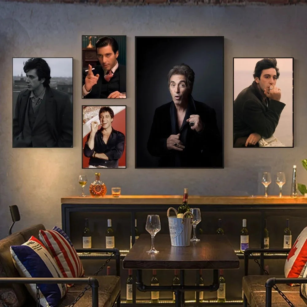 Al Pacino Poster HD Posters Home Room Bar Cafe Decor Art Wall Painting Picture