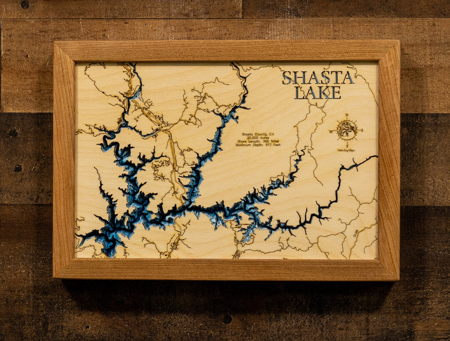 Lake Shasta in Shasta County, California