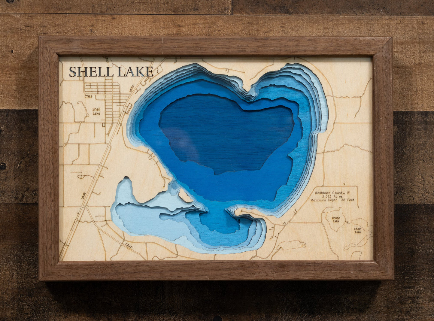 Shell Lake in Washburn County, wi