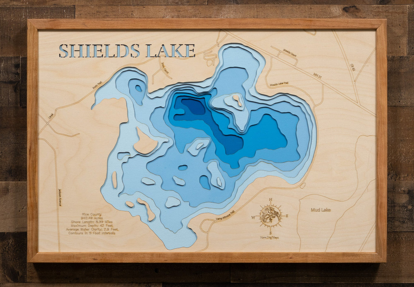 Shields Lake in Rice County, Minnesota
