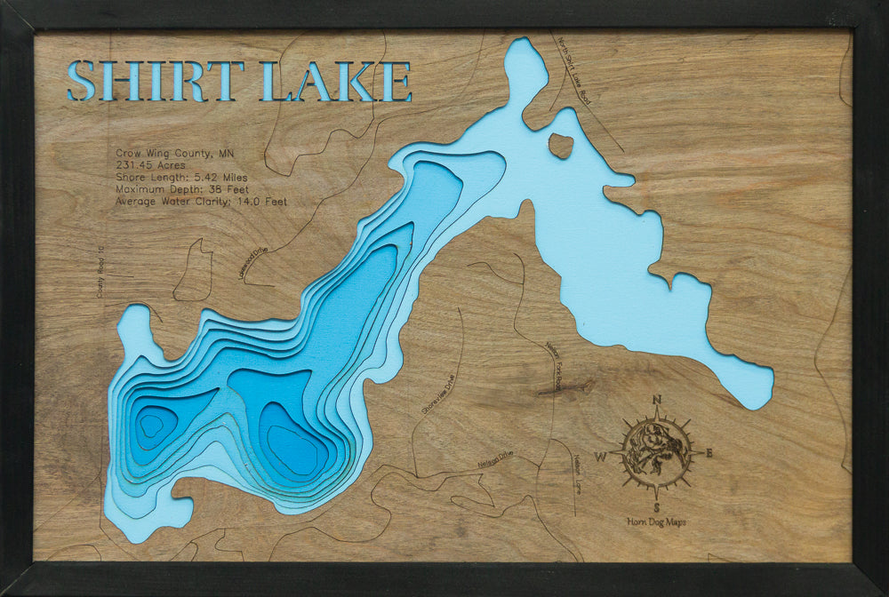 Shirt Lake in Crow Wing County, Minnesota