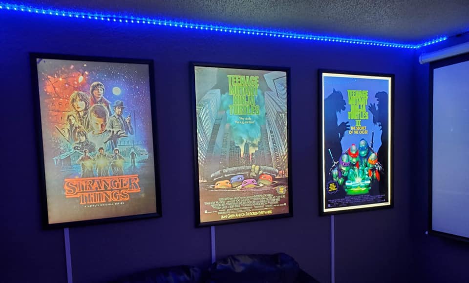 3-PACK Glowbox "World Famous" LED Poster Frames