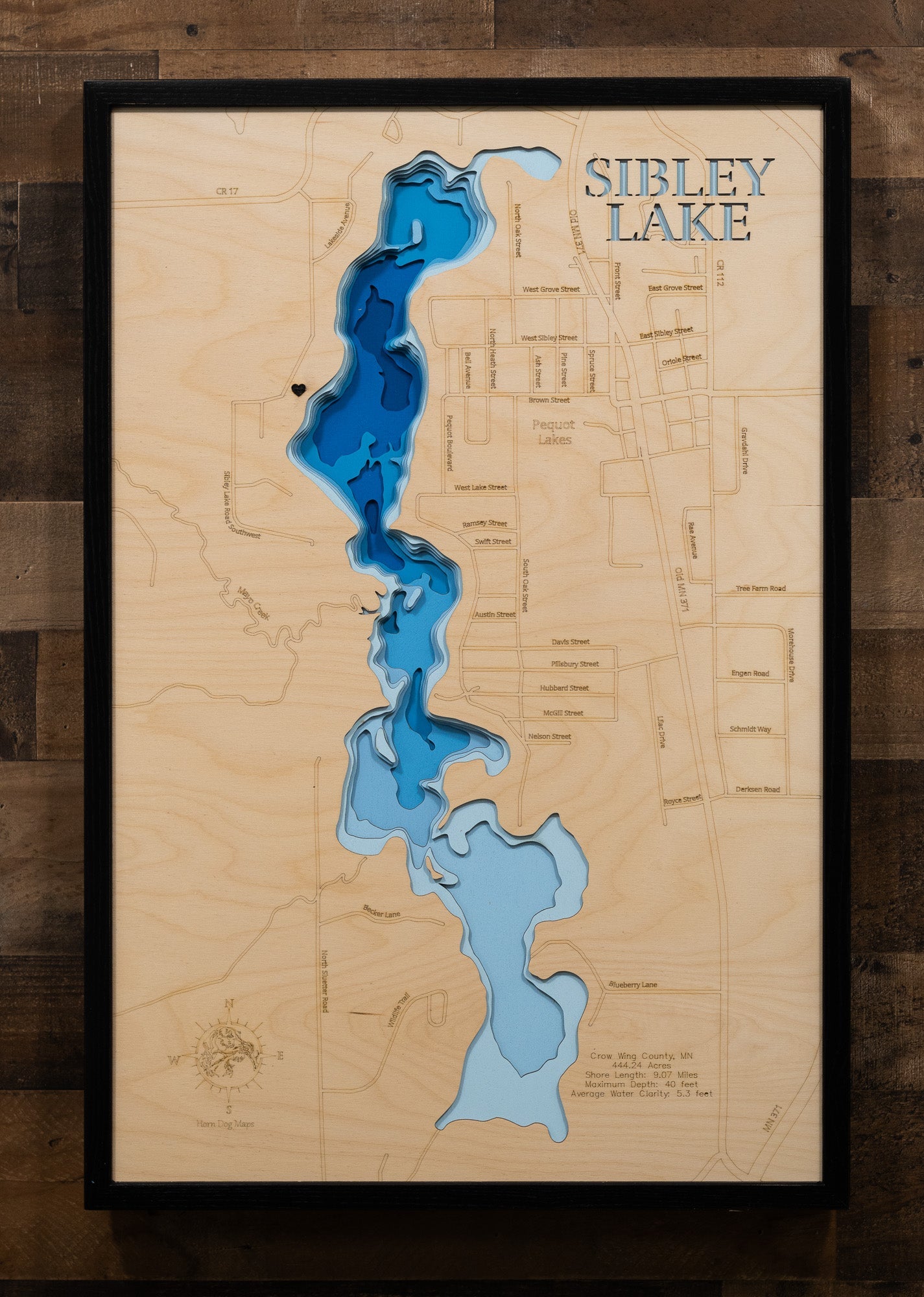 Sibley Lake in Crow Wing County, Minnesota