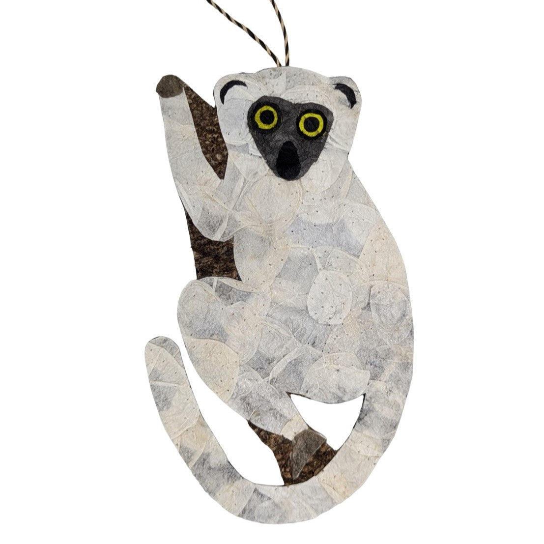 Silky Sifaka Lemur Ornament