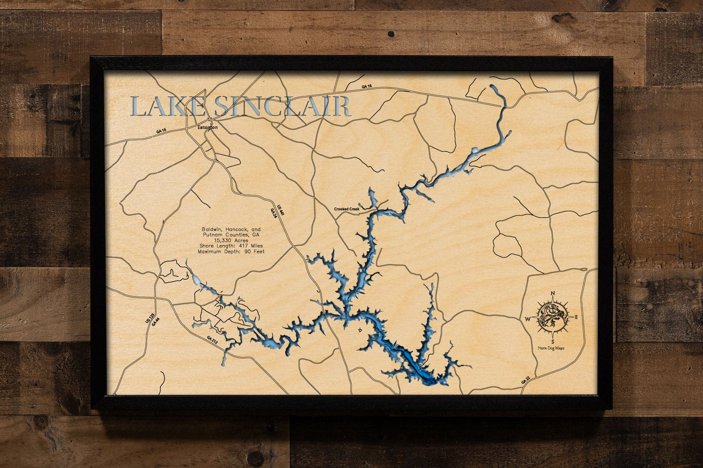 Lake Sinclair in Baldwin, Hancock, and Putnam Counties, Georgia