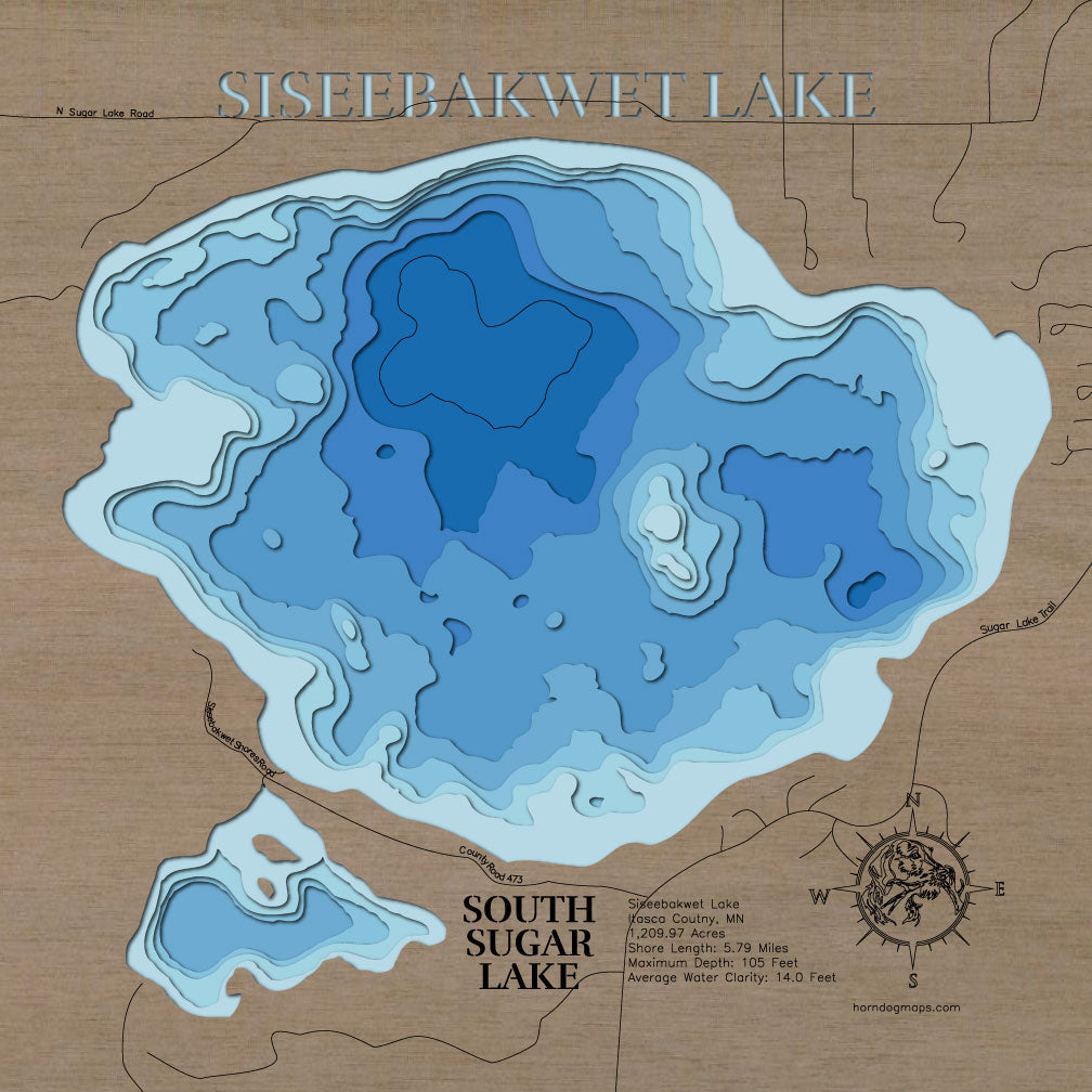 Siseebakwet Lake in Itasca County, Minnesota