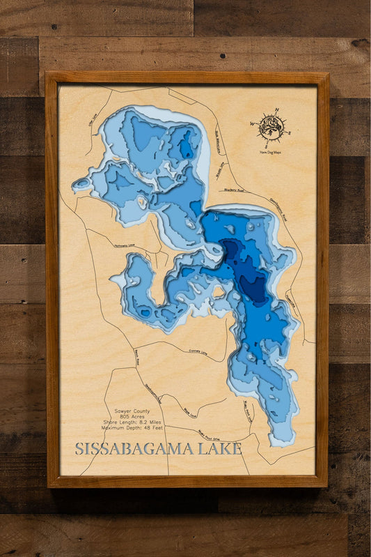 Sissabagama Lake in Sawyer County, Wisconsin