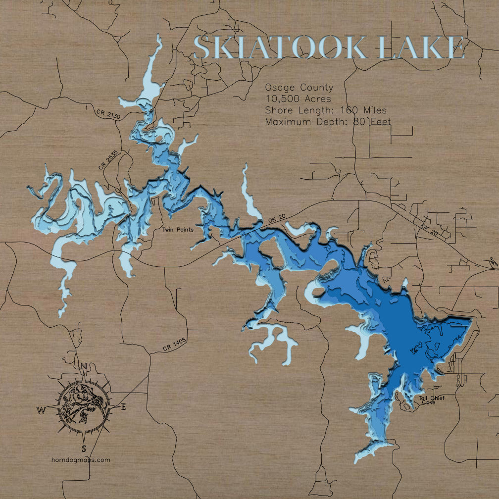 Skiatook Lake in Osage County, Oklahoma