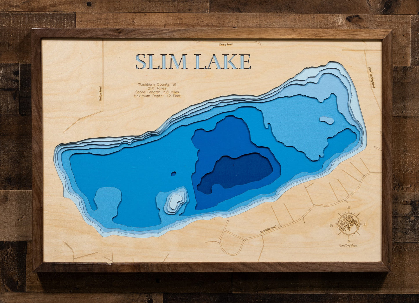 Slim Lake in Washburn County, Wisconsin