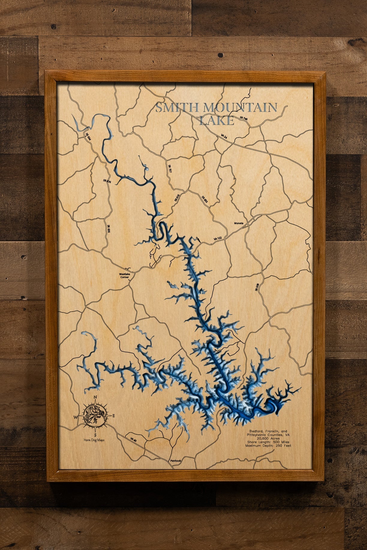 Smith Mountain Lake in Bedford, Franklin, and Pittsylvania Counties, Virginia