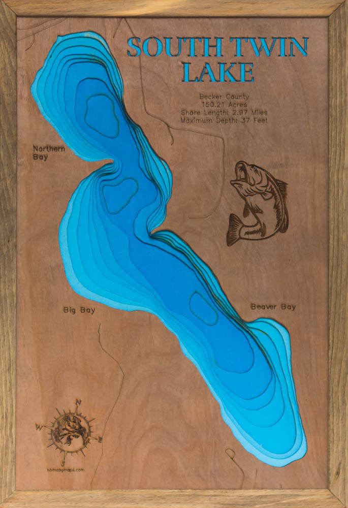 South Twin Lake in Becker County, Minnesota