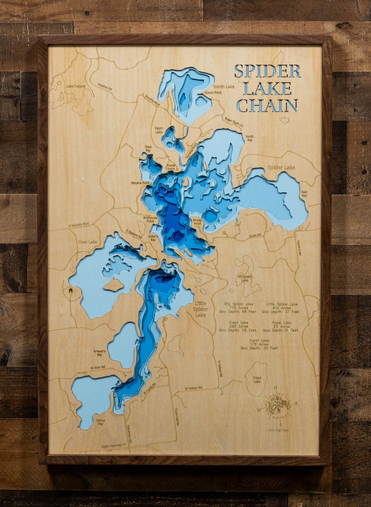 Spider Lake Chain in Sawyer County, Wisconsin