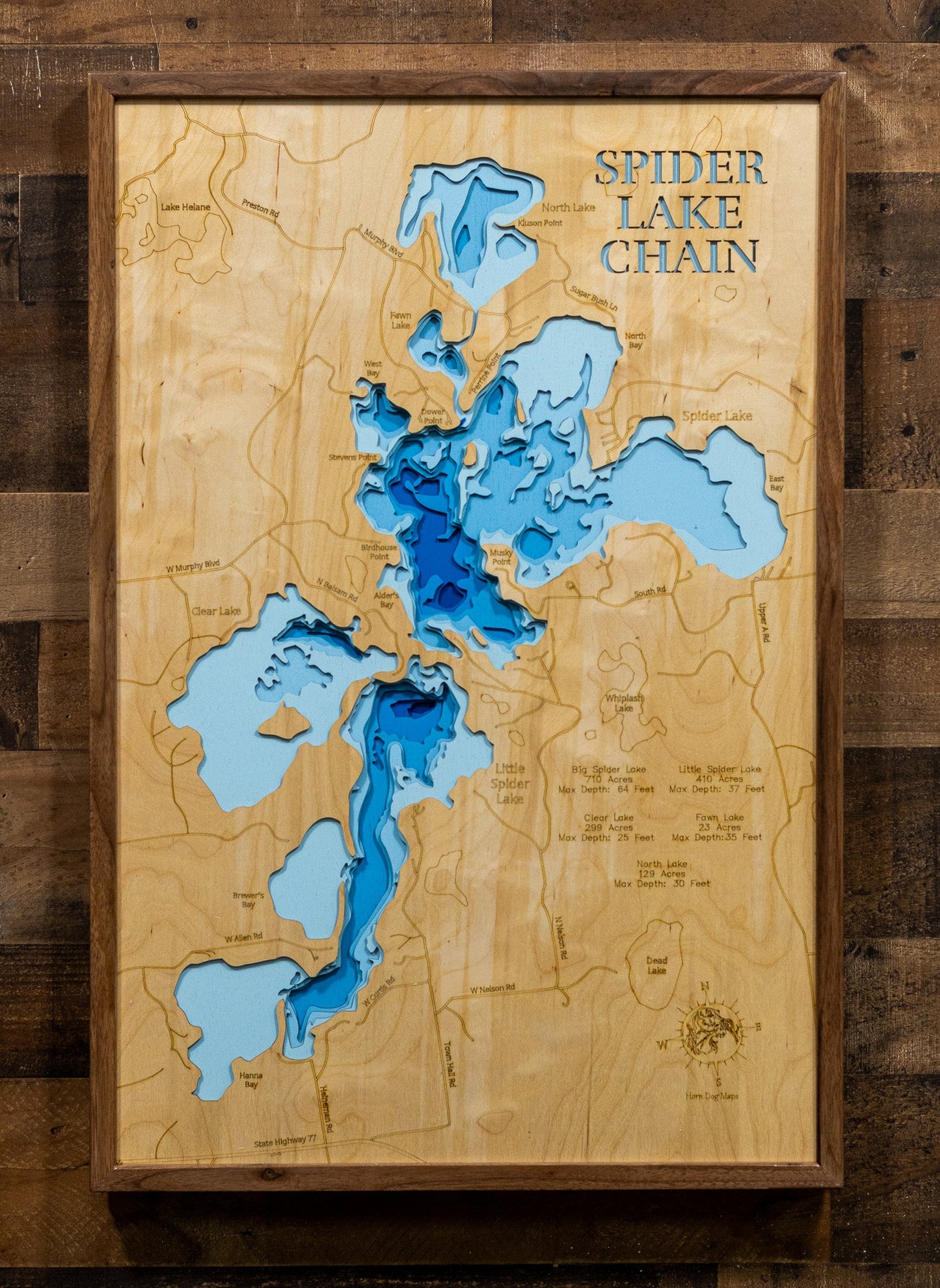 Spider Lake Chain in Sawyer County, Wisconsin