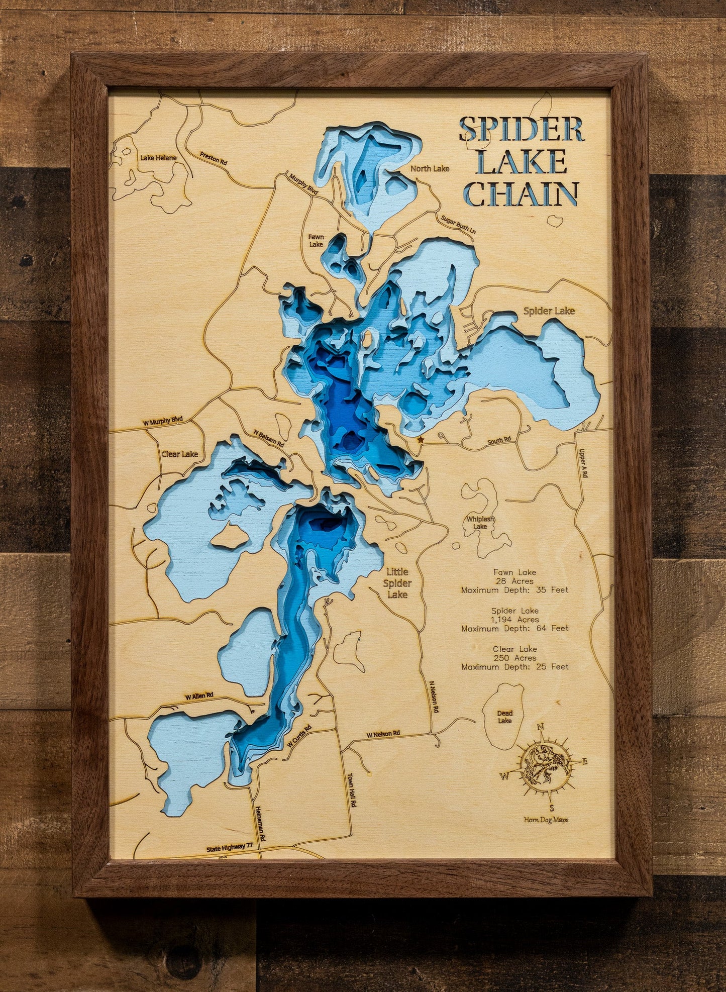 Spider Lake Chain in Sawyer County, Wisconsin