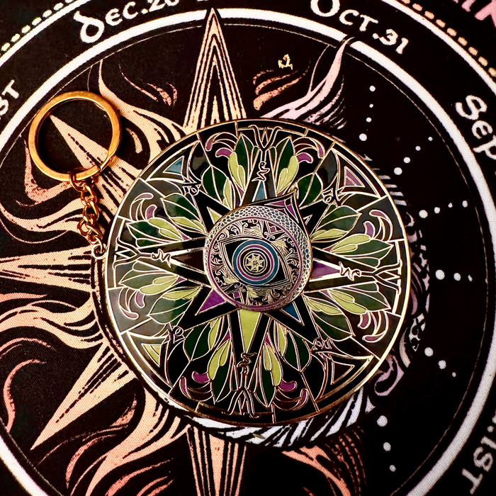 Enamel Charm - Divination Spinner