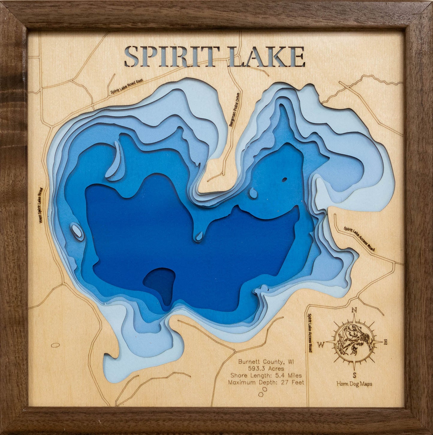 Spirit Lake in Burnett County, Wisconsin