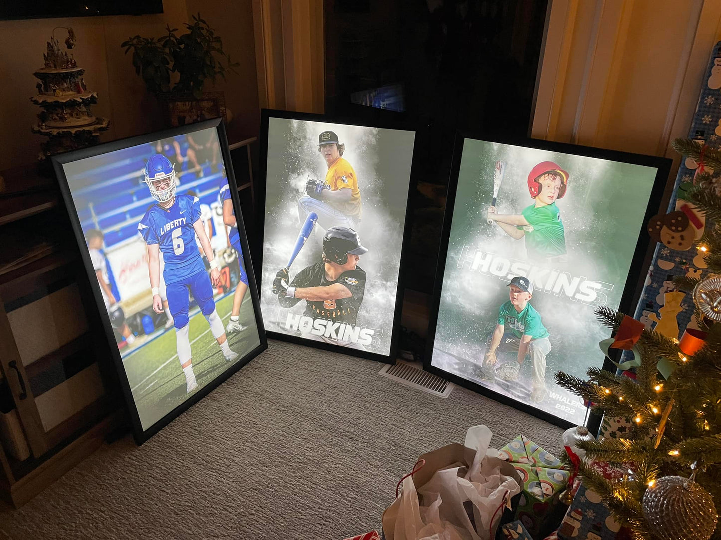 3-PACK Glowbox "World Famous" LED Poster Frames