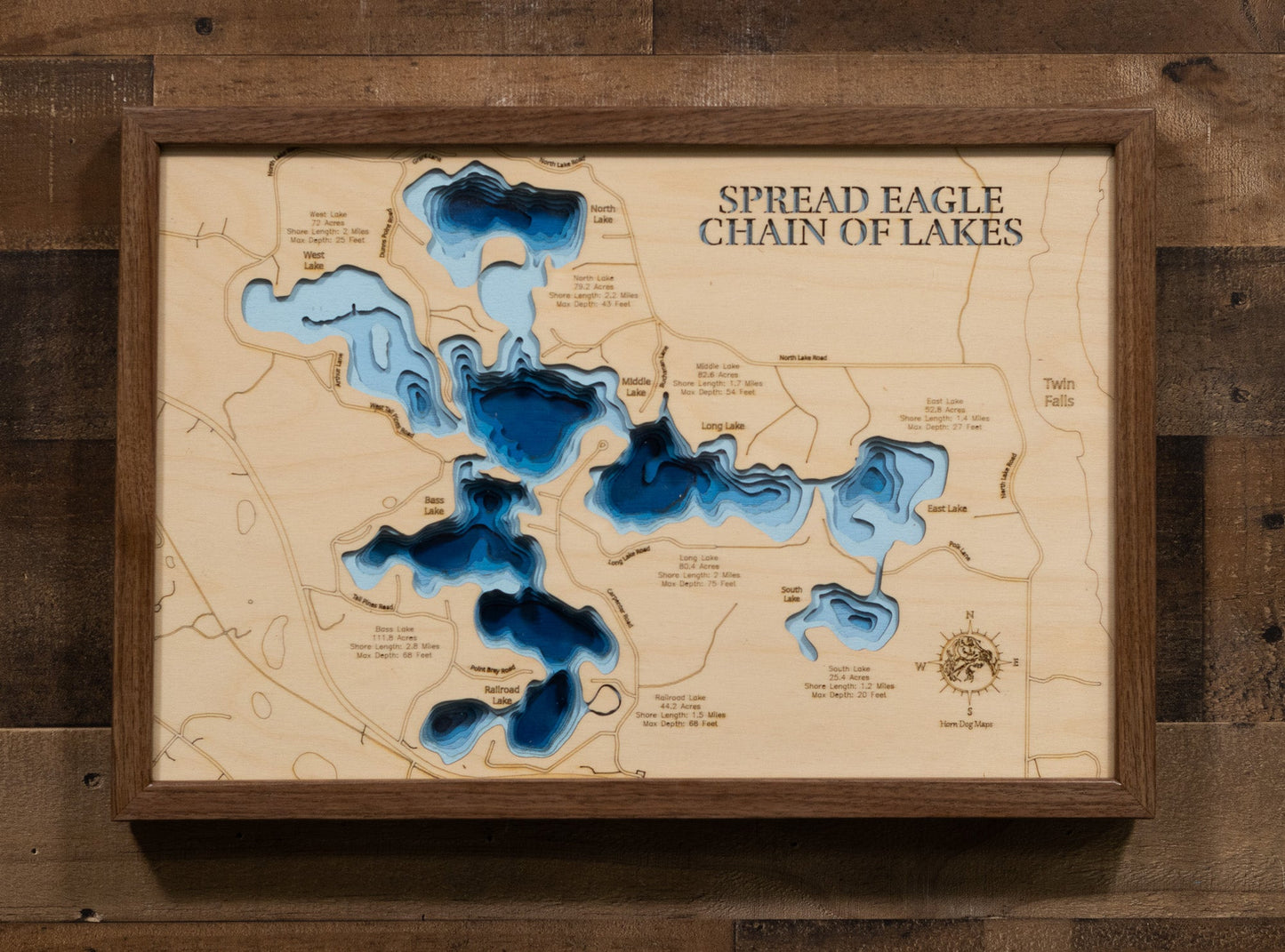 Spread Eagle Chain of Lakes in Florence County, Wisconsin