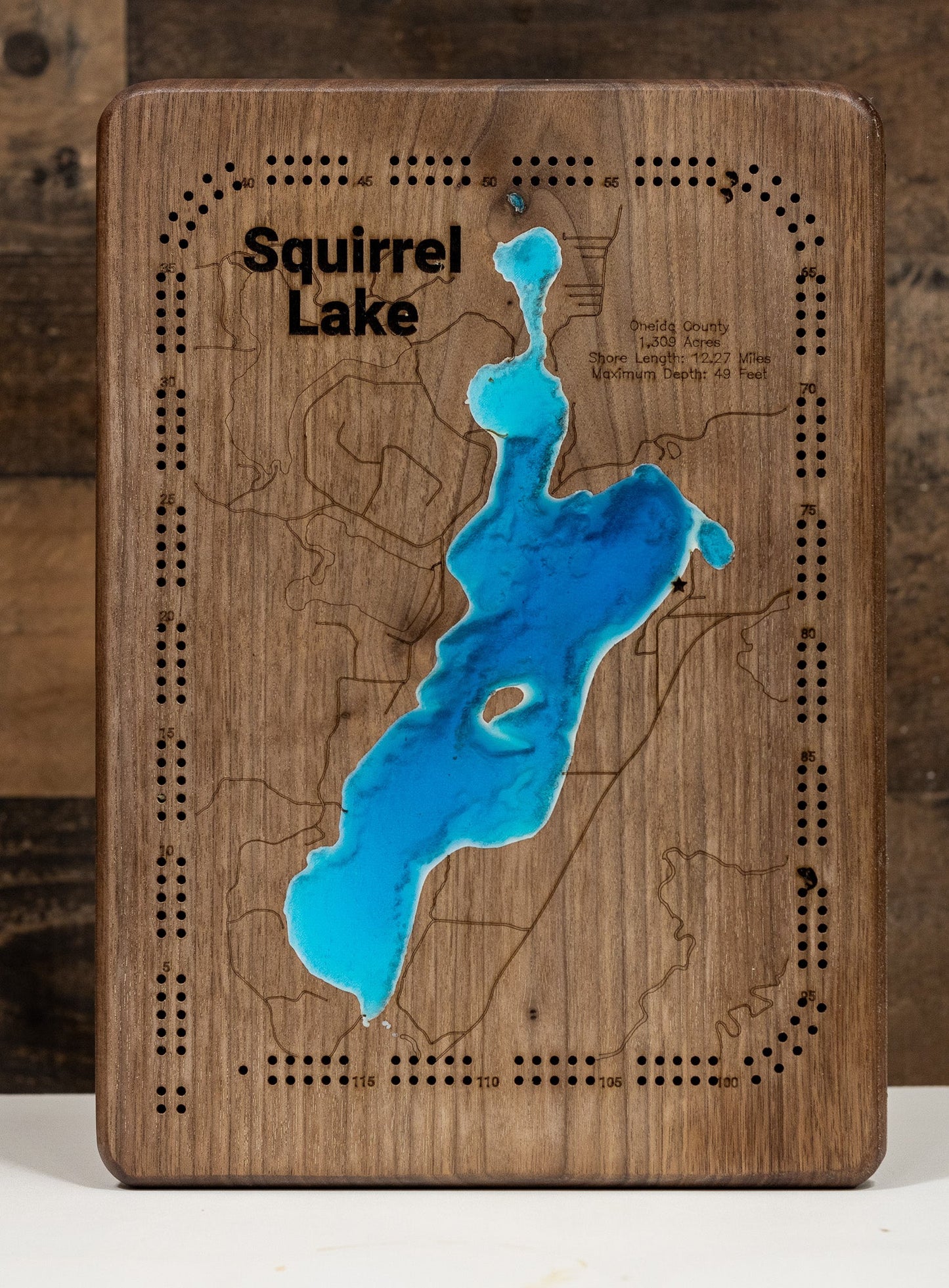 Squirrel Lake in Oneida County, Wisconsin