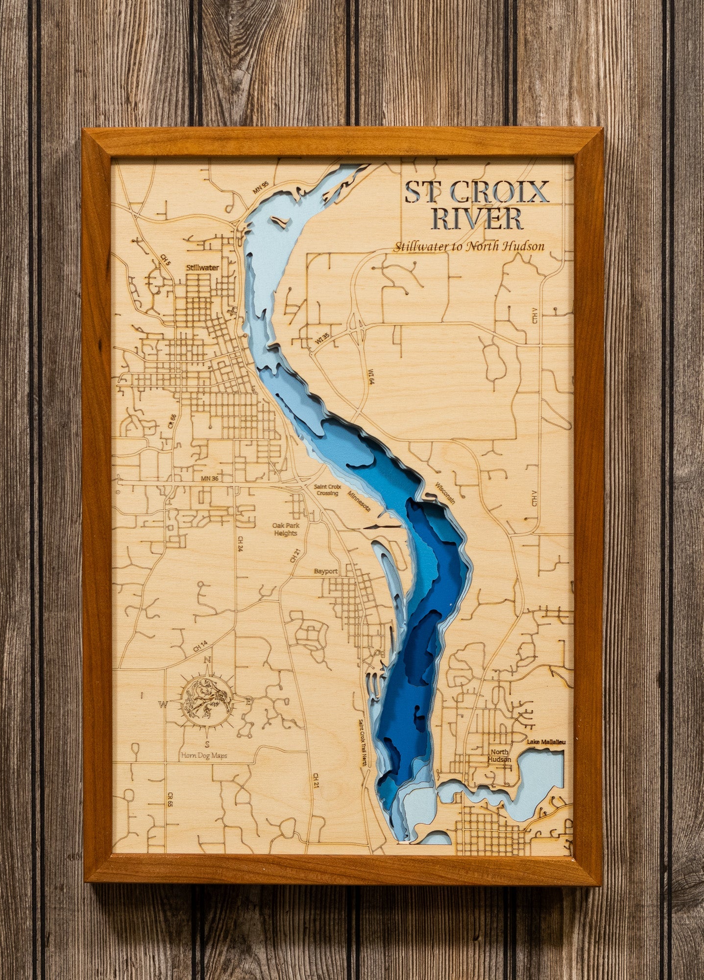 St. Croix River in Minnesota and Wisconsin - Stillwater to North Hudson