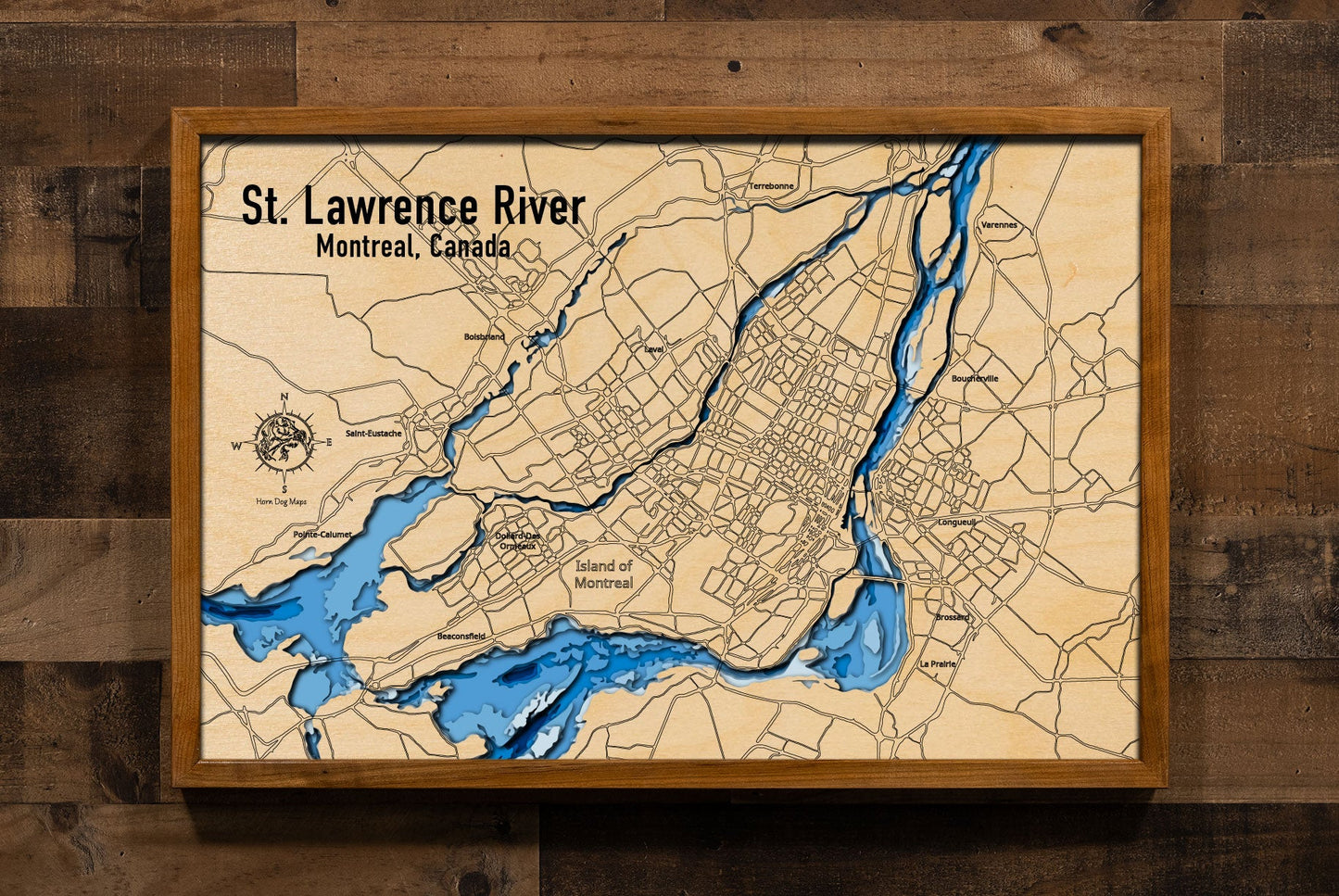 The St. Lawrence River by the Island of Montreal
