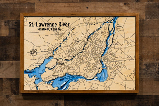 The St. Lawrence River by the Island of Montreal