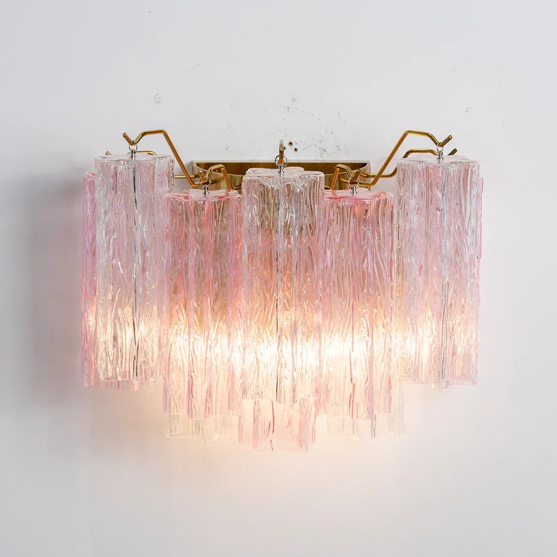 Star-shaped glass tube wall lamp