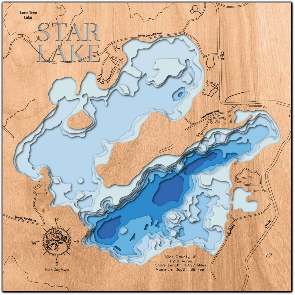 Star Lake in Vilas County, Wisconsin