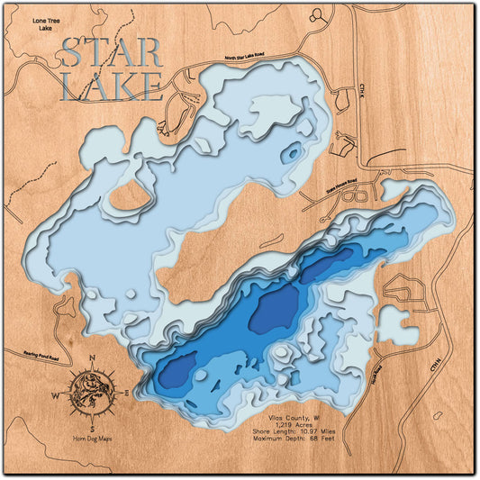 Star Lake in Vilas County, Wisconsin