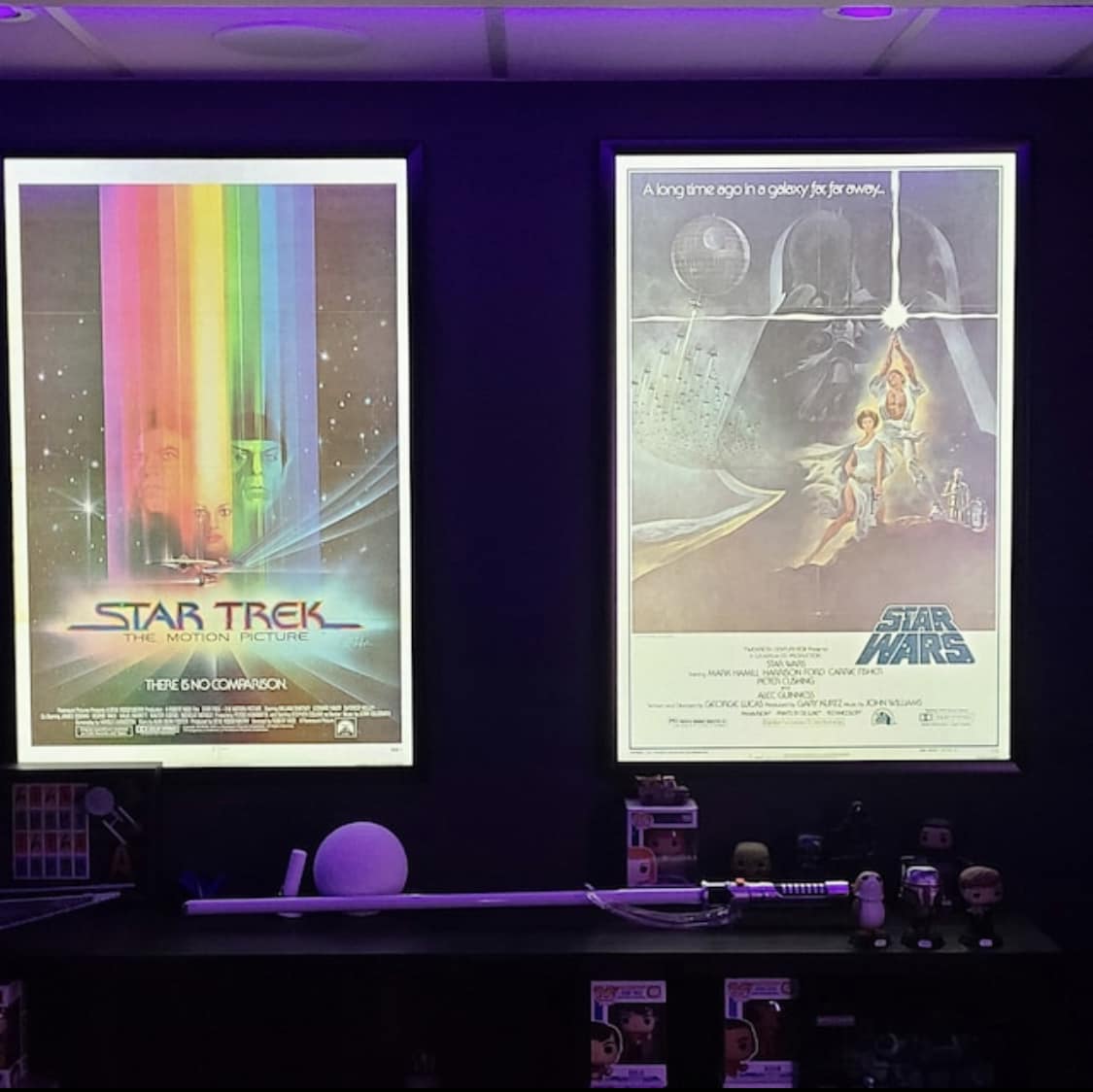 3-PACK Glowbox "World Famous" LED Poster Frames