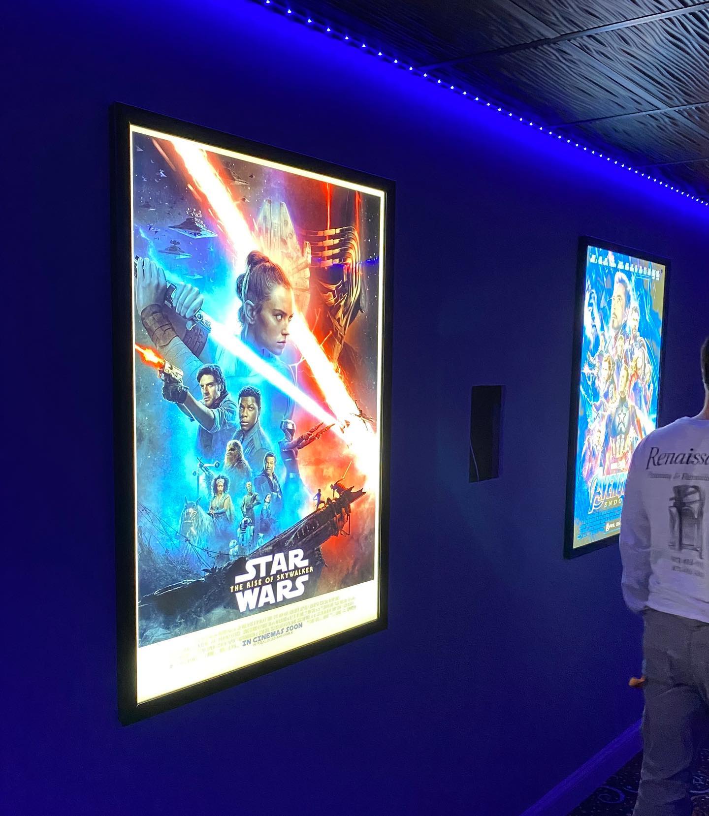 3-PACK Glowbox "World Famous" LED Poster Frames
