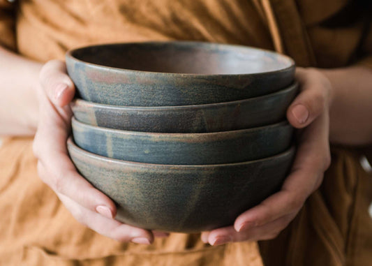 Rust Stoneware Soup Bowl