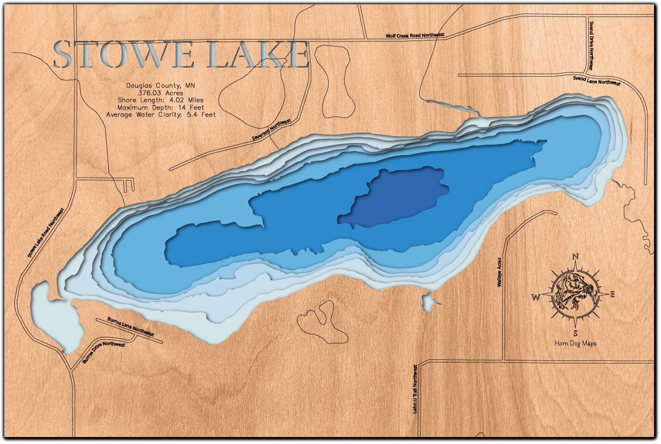 Stowe Lake in Douglas County, Minnesota