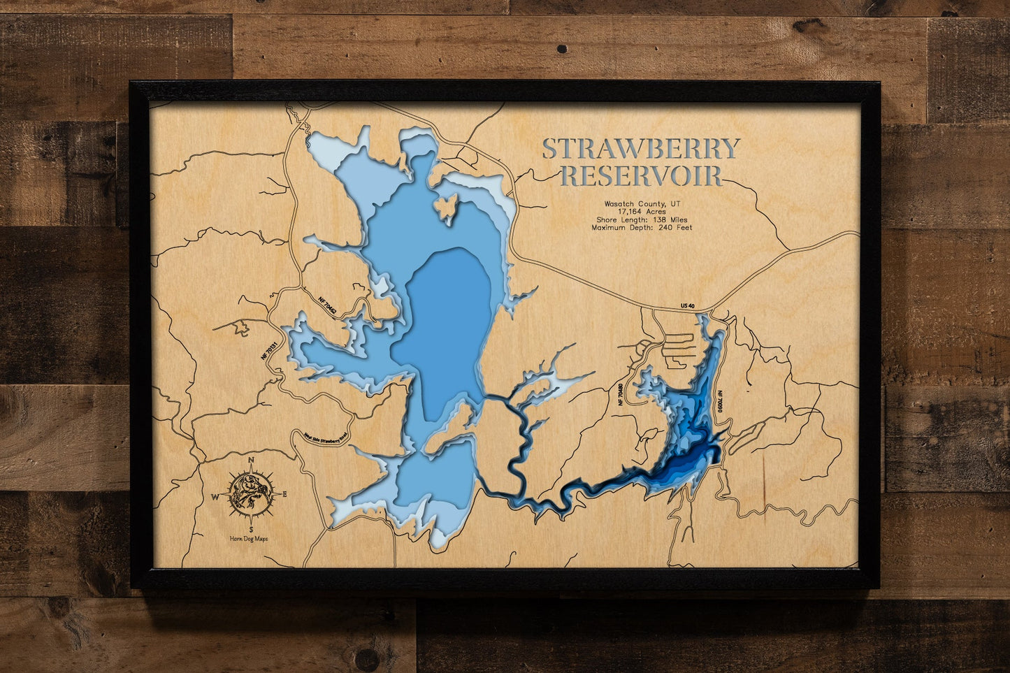 Strawberry Reservoir in Wasatch County, Utah