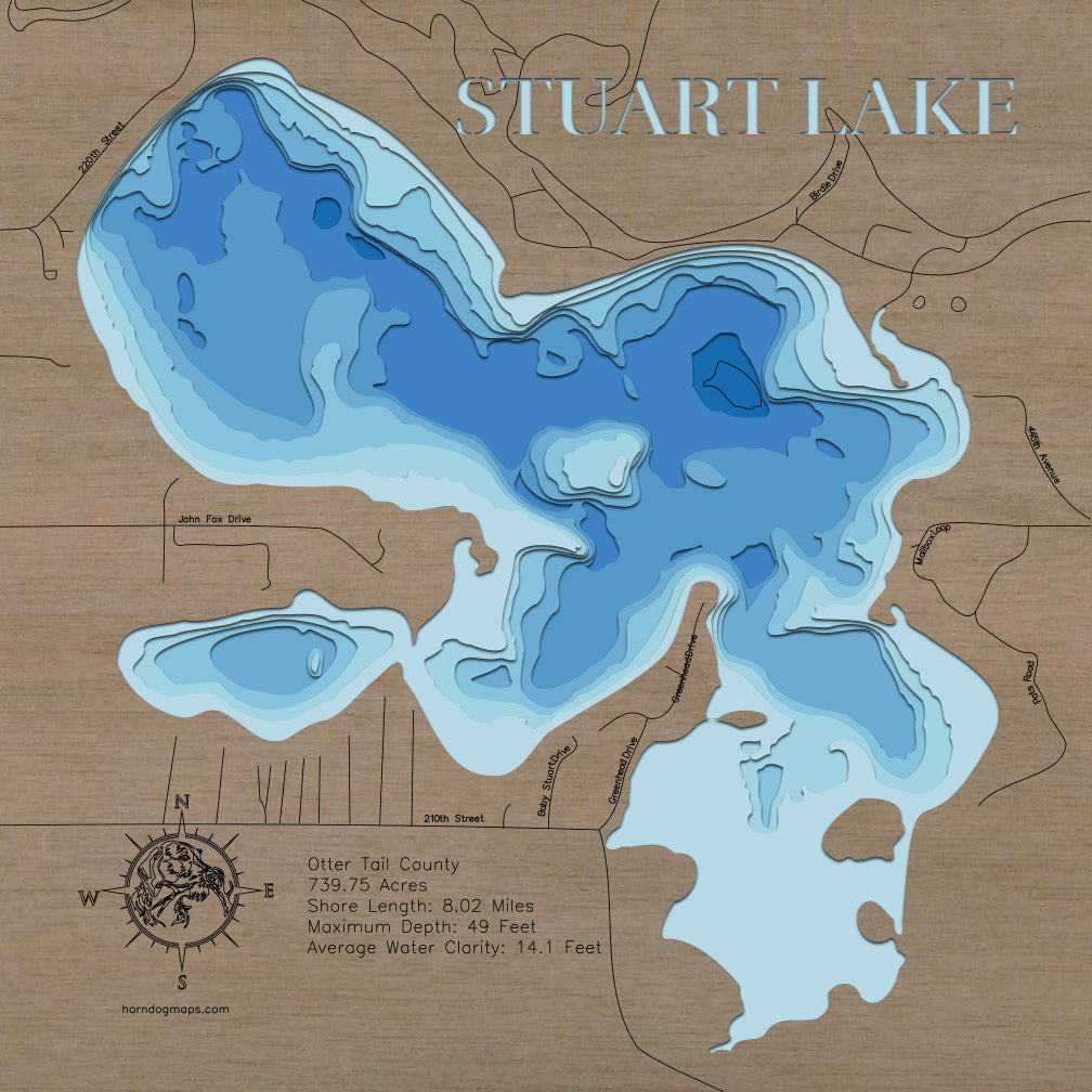 Stuart Lake in Otter Tail County, Minnesota