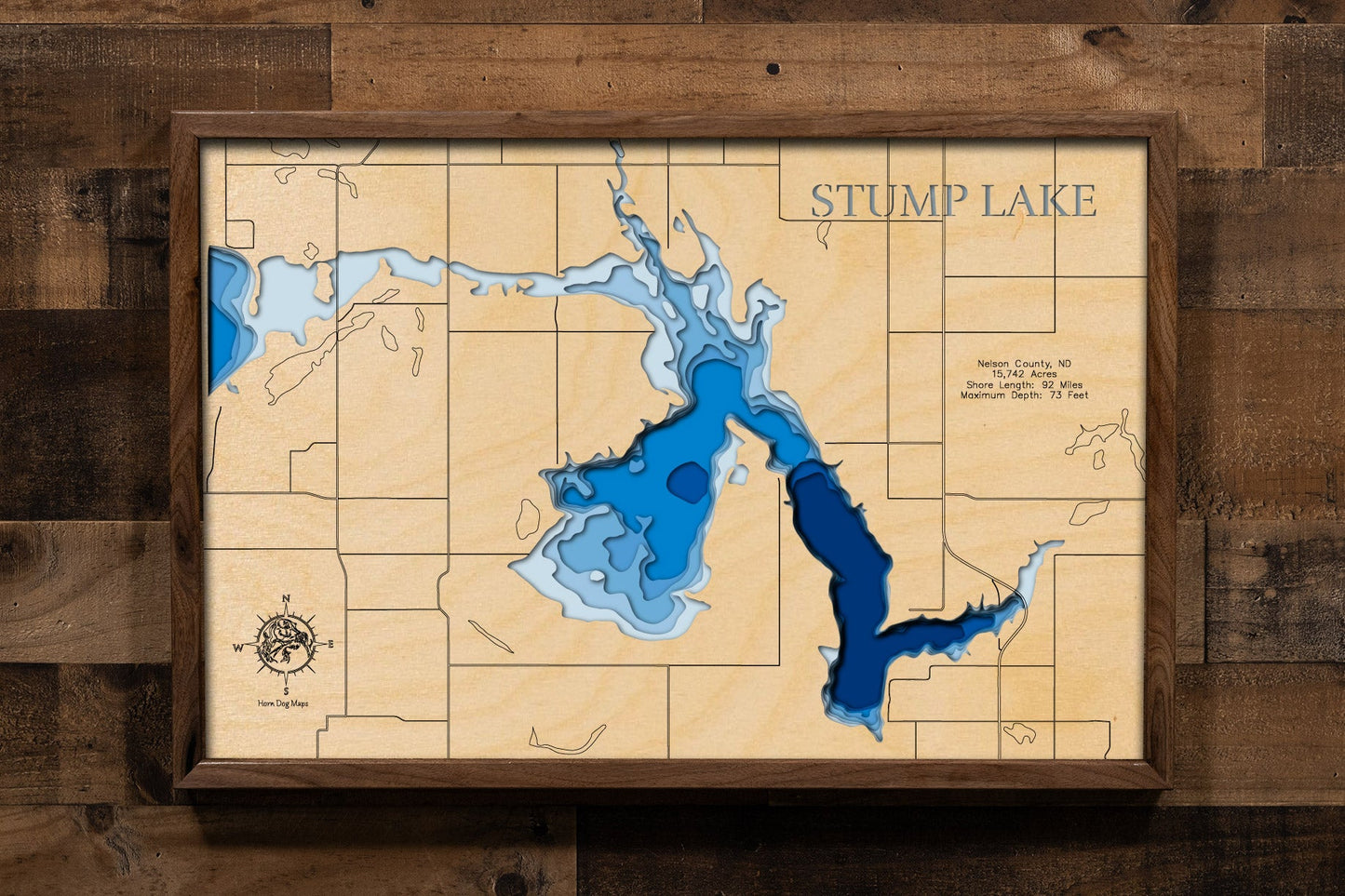 Stump Lake in Nelson County, North Dakota