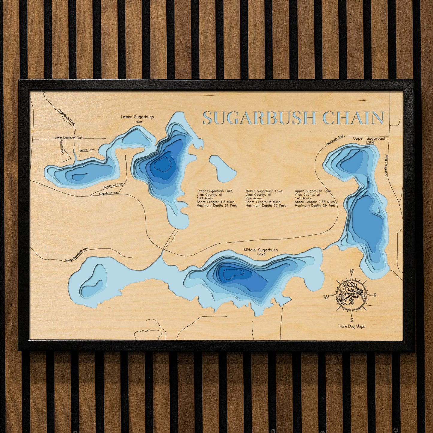 Sugarbush Chain of Lakes in Vilas County, Wisconsin