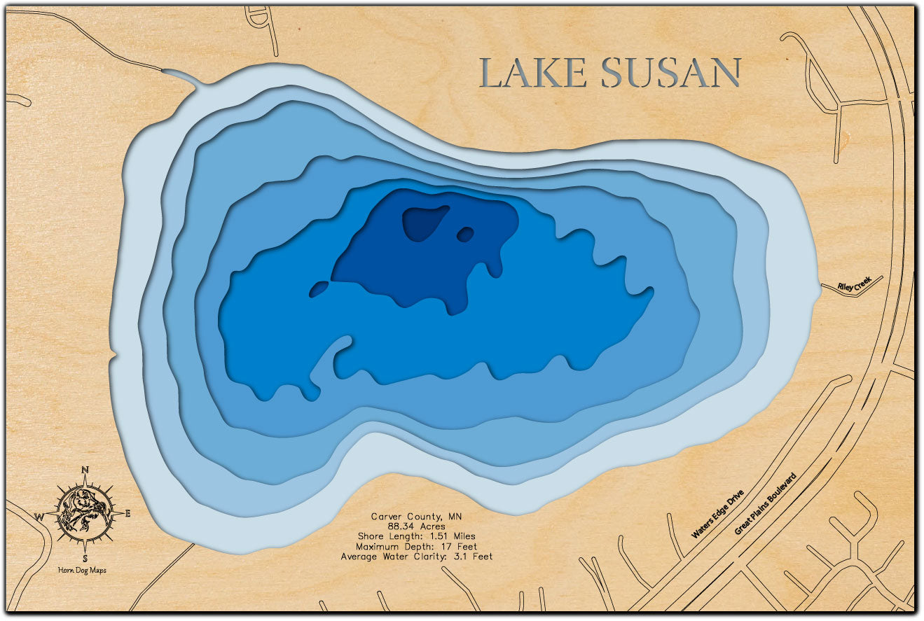 Lake Susan in Carver County, Minnesota