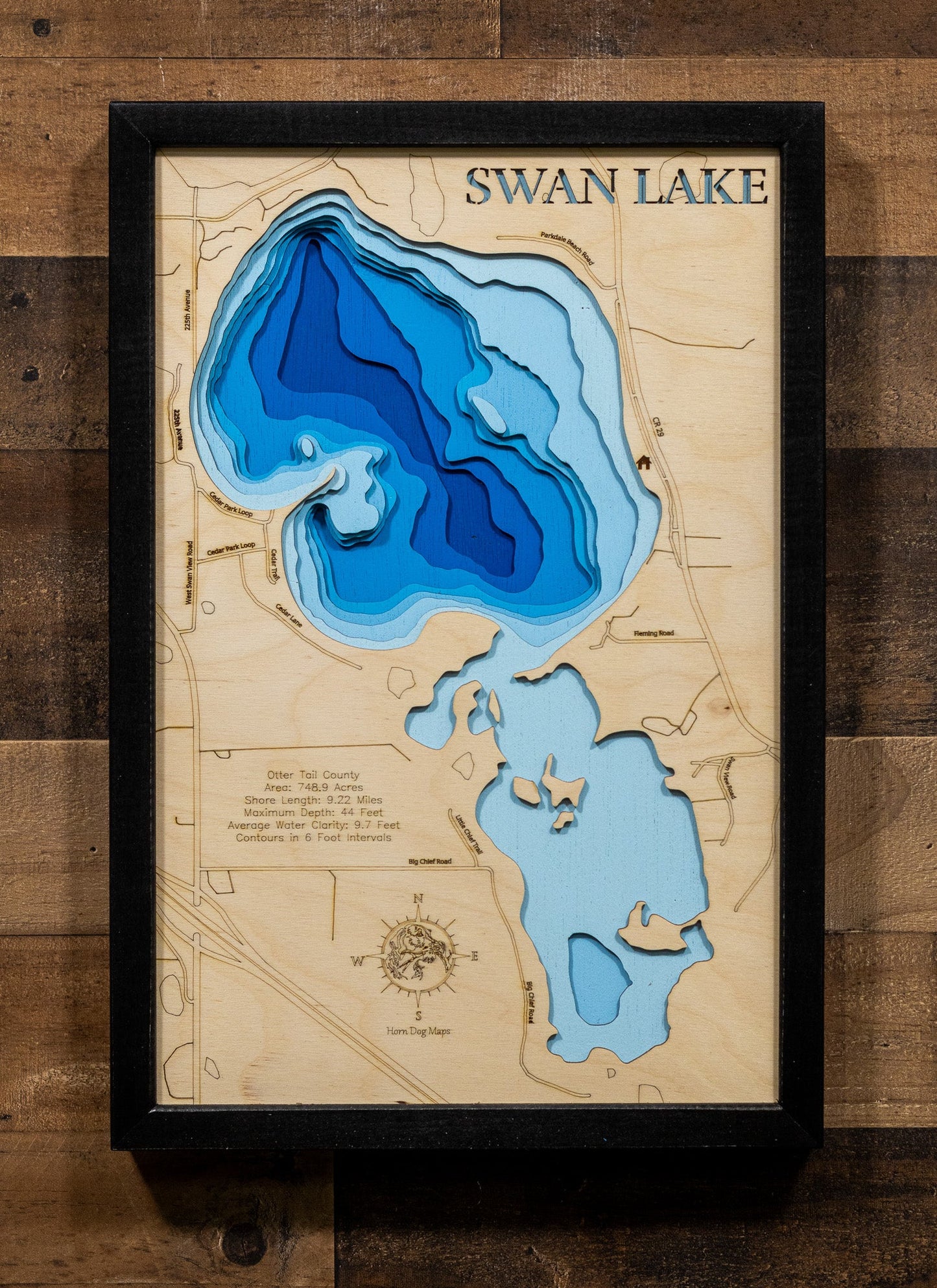 Swan Lake in Otter Tail County, Minnesota