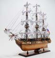 USS Constitution Large With Table Top Display Case