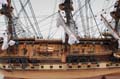 USS Constitution Large With Table Top Display Case