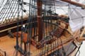 USS Constitution Large With Table Top Display Case