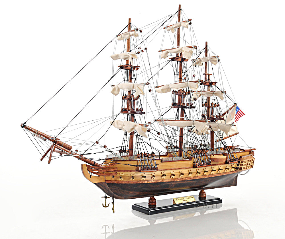 USS Constitution Small with Display Case