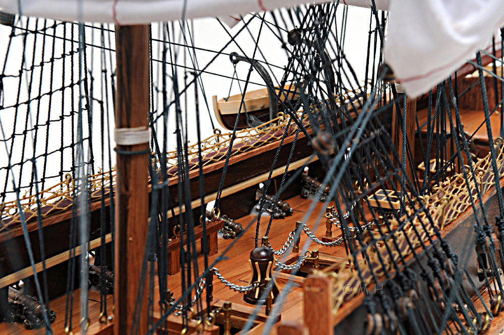 USS Constitution Mid With Display Case Front Open