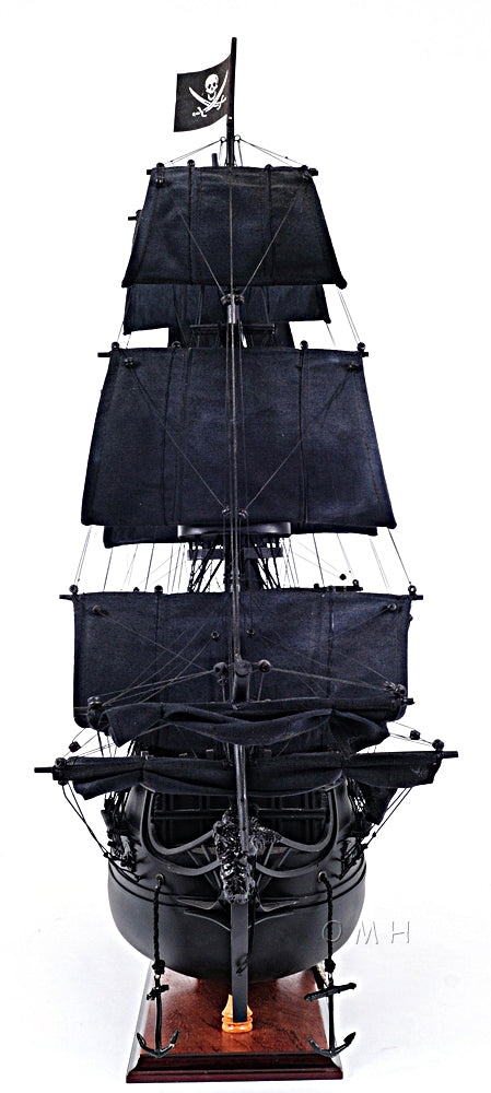 Black Pearl Pirate Ship Midsize With Display Case Front Open