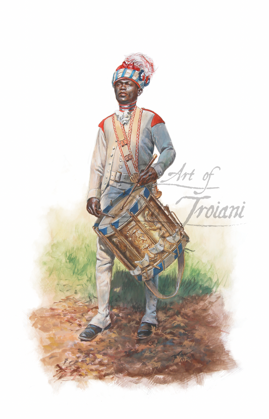 Hesse Hanau, Artillery Drummer, Summer Dress, Canada, 1782-83