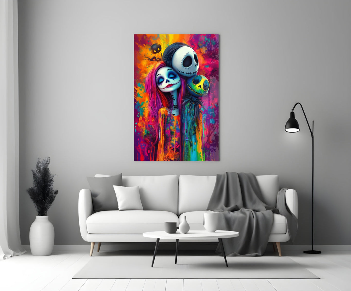 Colorful Nightmare Glass Wall Art || Designer Collection