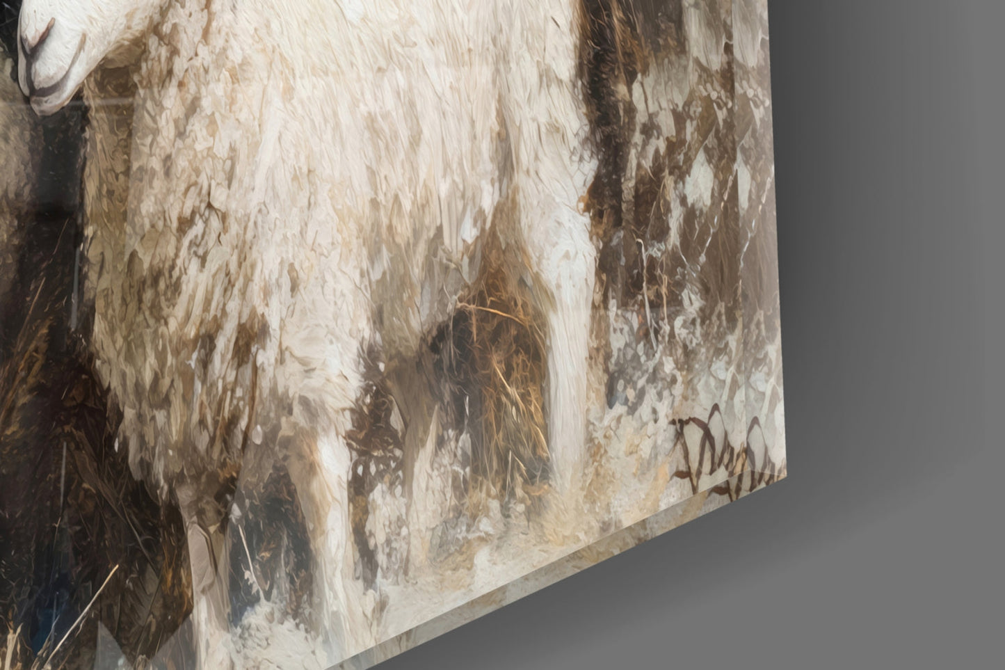 Holy Presence Glass Wall Art || Designer Collection