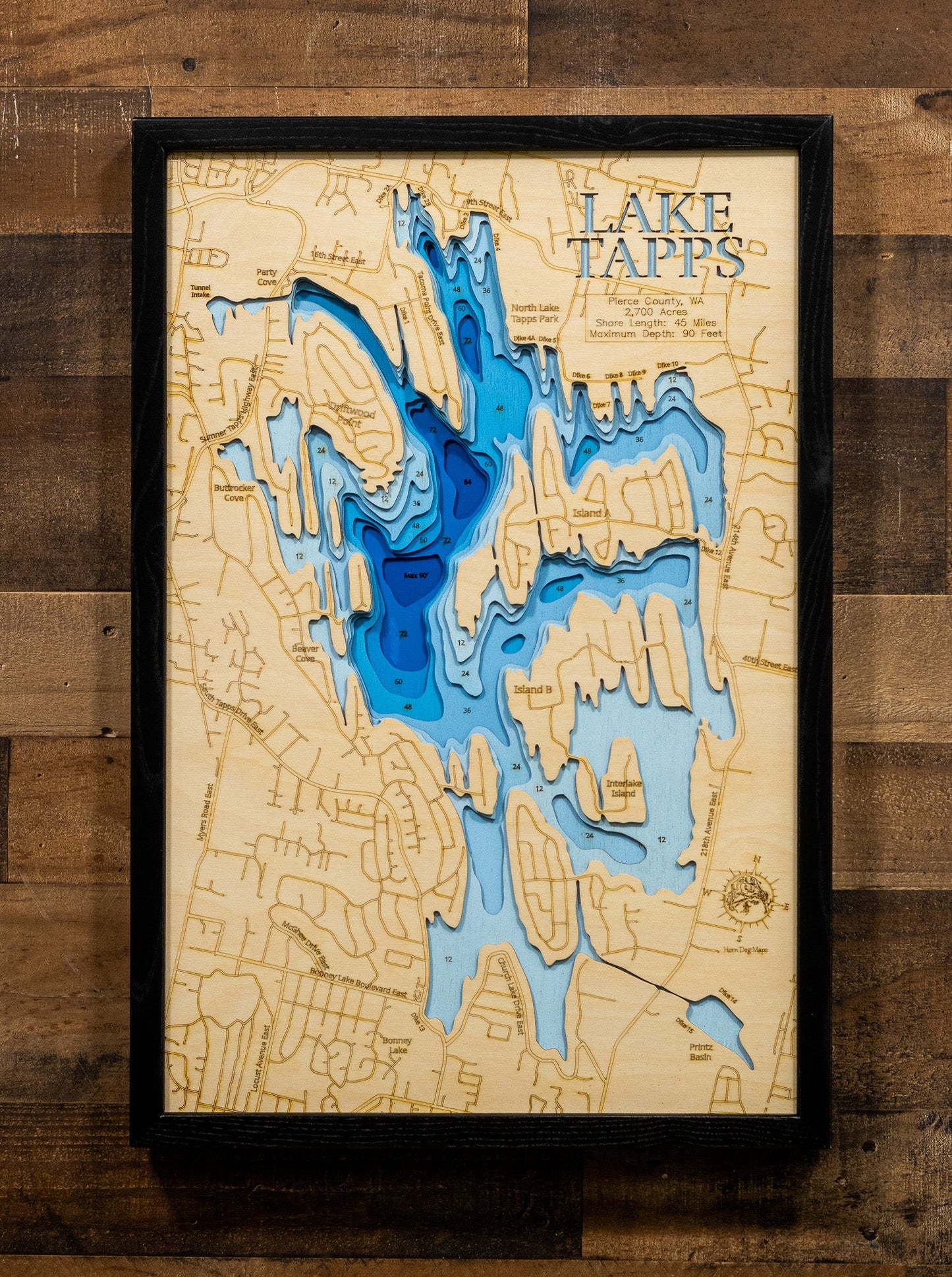 Lake Tapps in Pierce County, Washington